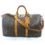 Louis Vuitton keepall 50 monogram shoulder strap Brown Leather  ref.160607