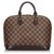 Louis Vuitton Brown Damier Ebene Alma PM Leather Cloth  ref.160622