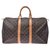 Louis Vuitton Keepall Brown Leather  ref.160648