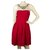 Bcbg Max Azria BCBG MaxAzria Red Ruffled Beaded Neckline Mini Length Dress size S  ref.160711