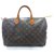 Louis Vuitton Speedy 35 Monogram Brown Leather  ref.160893