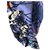 Hermès Tyler shawl 140 cm cashmere silk Black Blue Orange  ref.160948