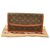 Louis Vuitton Monogram Pochette Dam PM Brown Cloth  ref.160960