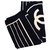 nueva toalla Chanel Negro Beige Algodón  ref.160970
