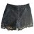 American Retro Shorts Black Lace  ref.161097