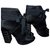 Autre Marque Black sandals Satin  ref.161270