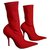 Balenciaga Red Knife Boots Viscose Elastane Polyamide  ref.161288