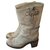 Free Lance Boots Light green Leather  ref.161461