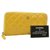 Chanel Matelasse Long Bifold Wallet Yellow Leather  ref.161491