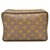 Louis Vuitton Monogram Pouch Bag Case Brown Cloth  ref.161661