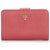Prada Pink Saffiano Small Wallet Leather  ref.161817
