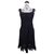 CHANEL HOOK DRESS Black Silk Cotton  ref.161931