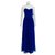 Marchesa Vestido de seda chiffon Azul  ref.161934
