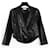 Helmut Lang Black shiny short jacket Silk Cotton  ref.161988