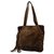 Chanel Vintage Shoulder Bag Brown Suede  ref.162019