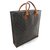 Louis Vuitton FLAT BAG MONOGRAM Brown Leather  ref.162108