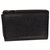 Burberrys Check Pouch Black Leather  ref.162116
