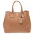 Prada Vintage Handbag Brown Leather  ref.162142