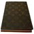 Louis Vuitton notepad cover Dark brown Cloth  ref.162158