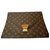 Louis Vuitton Monogram LV flap pocket Dark brown Cloth  ref.162165
