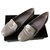 Chanel mocasines de charol zapatos UE38.5 Gris  ref.162192
