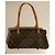 Borsa Louis Vuitton marrone rossiccio MM - vista 4