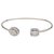 inconnue Open flexible bangle bracelet in white gold, diamants.  ref.162349