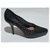 Escarpins Yves Saint Laurent en cuir noir taille 37  - vue 3