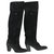 Dior Boots Black Leather Deerskin Python  ref.162598
