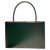 All Soft Céline Clasp bag Dark green Leather  ref.162626