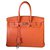 Hermès HERMES BIRKIN 35 Orange Leder  ref.162635
