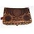 Borsa a tracolla Valentino Africa in pelle marrone - vista 6