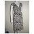 Vestido envelope Diane von Furstenberg Kye de seda preto e branco - vista 6