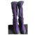 Chanel boots Cuir Violet  ref.162830