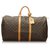 Louis Vuitton Brown Monogram Keepall 55 Leather Cloth  ref.162909