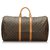 Louis Vuitton Brown Monogram Keepall 55 Leather Cloth  ref.162918