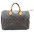 Louis Vuitton Speedy 35 Monogramm Braun Leder  ref.163118