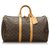 Louis Vuitton Brown Monogram Keepall 45 Leather Cloth  ref.163133