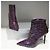 Lila Lackstiefel von Gianmarco Lorenzi - Ansicht 3