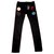 Custom made  Louis Vuitton World Tour Patches Jeans Black Cotton Elastane  ref.163171