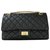 Chanel 2.55 Black Leather  ref.163174
