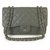 2.55 CHANEL Couro Caviar cinza TimelessJumbo Classic Single Flap Bag Hardware de prata  ref.163318