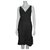 Bcbg Max Azria Linen blend dress with lace Black Cotton Elastane  ref.163468