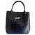 Roseau Longchamp BLACK CROCO STRIPE calf leather BAG  ref.163741