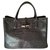 Roseau Longchamp GRAY BAG. CROCO STRIKE calf leather Dark grey  ref.163752