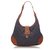 Burberry Blue Quilted Denim Brooke Hobo Brown Leather Cloth  ref.163791