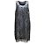 Vera Wang Vestido Lavanda Línea Seda Negro - vista 2