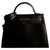 Hermès Hermes Kelly 32 Millenium Moonlight Cuir Noir  ref.163857