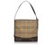 Burberry Brown Haymarket Check Canvas Shoulder Bag Multiple colors Beige Leather Cloth Cloth  ref.163960