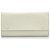 Céline Celine White Leather long Wallet Red Cream  ref.163961